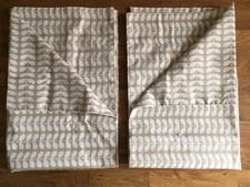 Tiny Stem in Grey/ Beige  Orla Kiely 2 Housewife Pillowcases Cotton Percale New