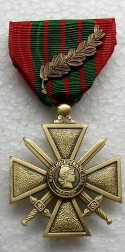 French croix de guerre - french,