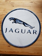 JAGUAR 14" ROUND METAL SIGN / MAN CAVE/ GARAGE/ SHED.