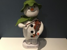 THE SNOWMAN RAYMOND BRIGGS MUSICAL VIOLIN PLAYING 2003 RARE CHRISTMAS DECORATION