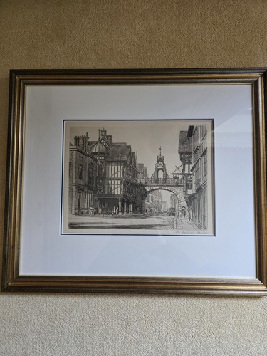 Framed etching the - framed,