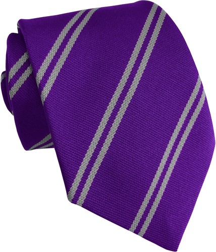 Purple and grey double - double, stripe