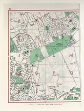 Large Vintage 1960s London Map