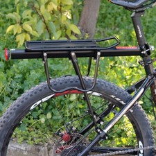 Adjustable Bike Rear Rack Seat Post Storage Mountain Mount Pannier Cargo Carrier