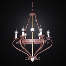 Rustic Chandelier In Wrought