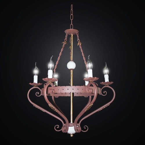 Rustic chandelier wrought - rustic,