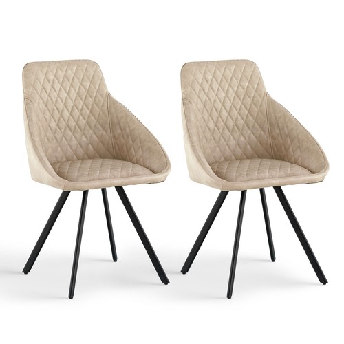 Faux leather dining chairs - dining,