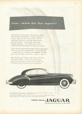 1955 Jaguar PRINT AD Mark