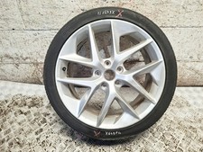 18" INCH ALLOY WHEEL WITH DAMAGED TYRE 5F0601025F SEAT LEON MK3 2016