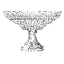 TRADITIONAL BOHEMIA CRYSTAL FOOTED BOWL – CZECH CRAFTSMANSHIP H20CM X L25.5CM