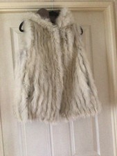 Off White Natural Rabbit Fur
