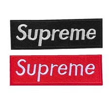 Supreme Embroidered Patch Red