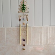 Lakeland Christmas Windchime Stained Glass Effect Ornament Christmas Tree Bead