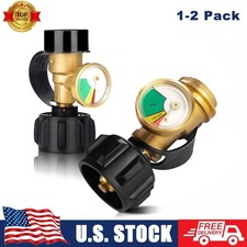 1-2PCS Brass Adapter Gauge for