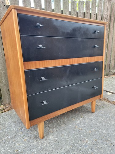 Chest drawers teak - chest, 4