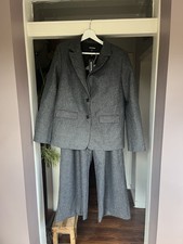 PLT Grey Dogtooth Brushed Wool