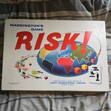 Vintage 1960's Waddingtons RISK Board Game