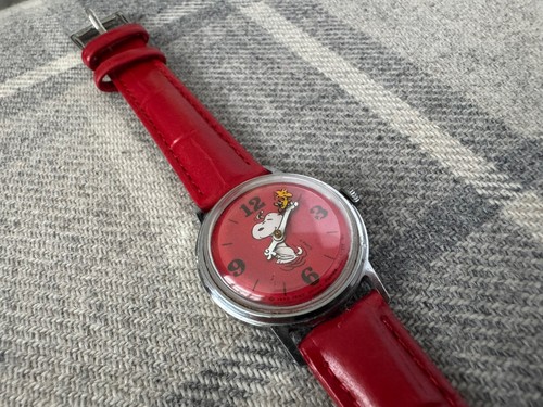 1970s timex snoopy red - 1970s,