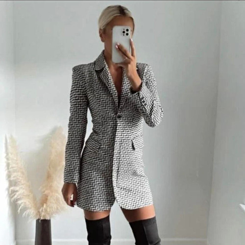 Zara blazer dress open back