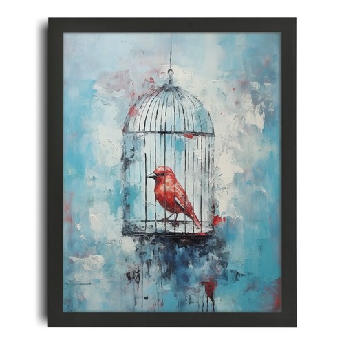 Vintage bird cage wall - a,