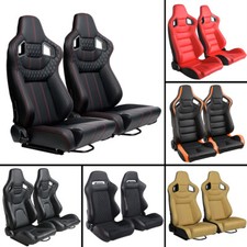 2PCS Car Racing Seats PU
