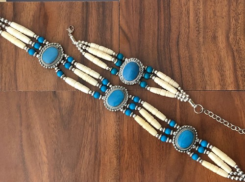 Buffalo bone bracelet and - bone,