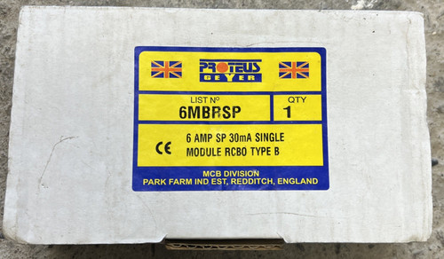 Proteus 6amp rcbo 6mbrsp - 6amp,