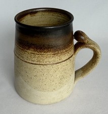 Handmade Vintage Oatmeal Studio Pottery Mug Coffee Tea Rustic Farmhouse Style