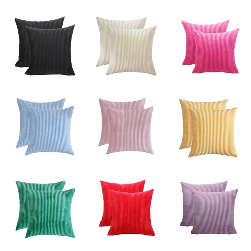 Pcs corduroy striped cushion - pcs,