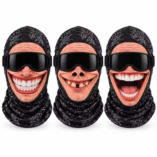 Funny face ski mask - 3d,