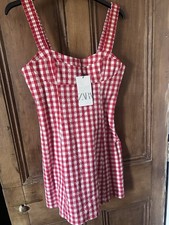BNWT Zara Red Gingham Mini