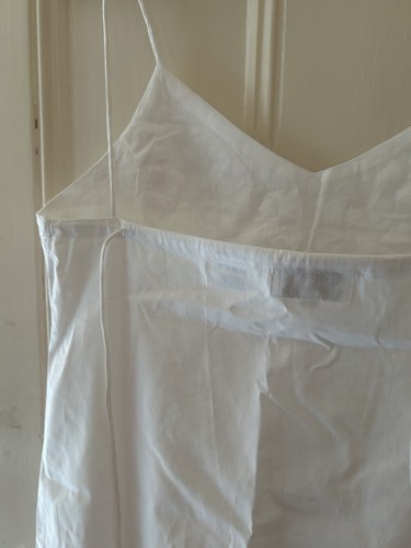 White embroidered cotton midi - white,