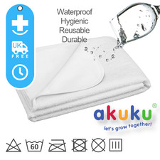 Waterproof REUSABLE BED Pad Terry Protector Mattress Cover Sheet Towel All Sizes