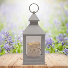 Dad Grey Graveside Lantern