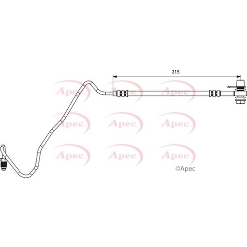 Apec brake hydraulic hose line - hydraulic,