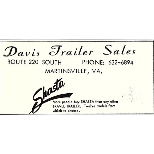 Davis trailer sales shasta - davis,