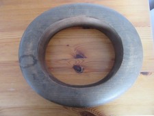 Vintage wooden hat brim