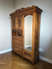 An Antique High Quality Victorian Walnut Double Wardrobe ~Delivery Available~
