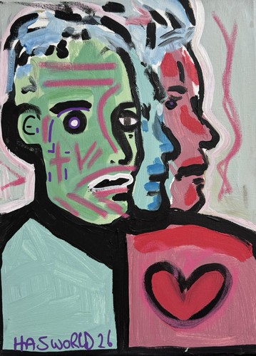 Hasworld dual face abstract - hasworld,