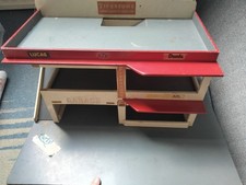 Vintage wooden toy garage - wooden,