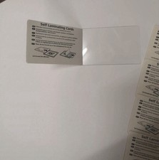 New Pelltech 54 x 86 self laminating Cards 5 off Category