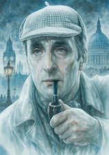 Sherlock Holmes Stunning Art Print  – Victorian Detective Portrait