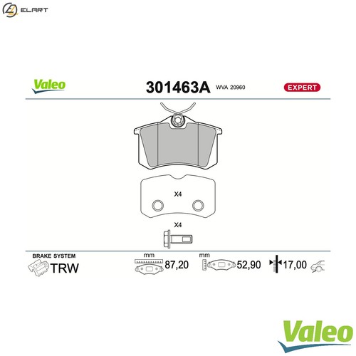Brake pad set disc - set,