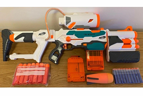 Nerf tri strike blaster bundle - nerf, tri-strike