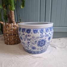 Vintage Large Chinese Blue &