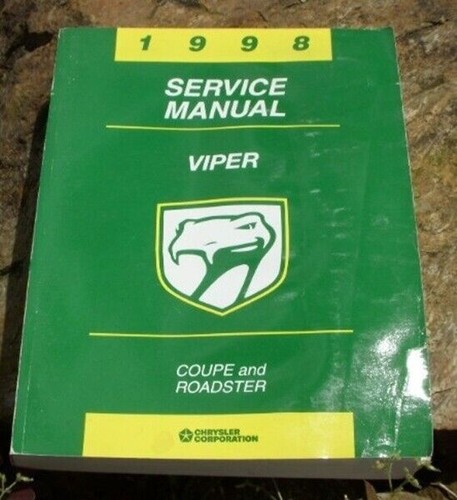 Mopar dodge 1998 viper service - mopar,