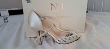 Jenny Packham Ivory Jewelled High Heel Sandals
