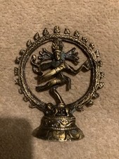 Vintage God of Dance Nataraja brass figure