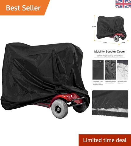 Lightweight black scooter rain - black,