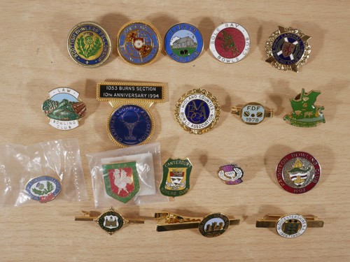 Vintage lawn bowls badges - vintage,